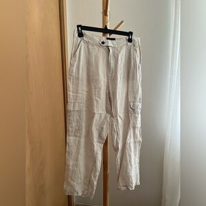 Linen Cargo Pants